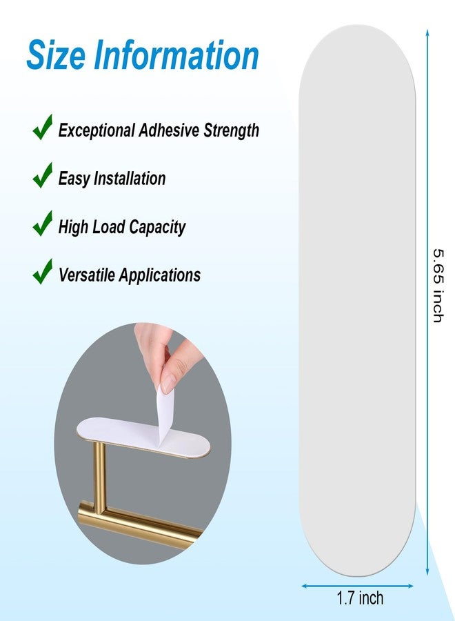 MVSSP 5-Pack Self-Adhesive Replacement Strips for Under-Cabinet Paper Towel Holders, 5.65 x 1.7 inches - Image 2